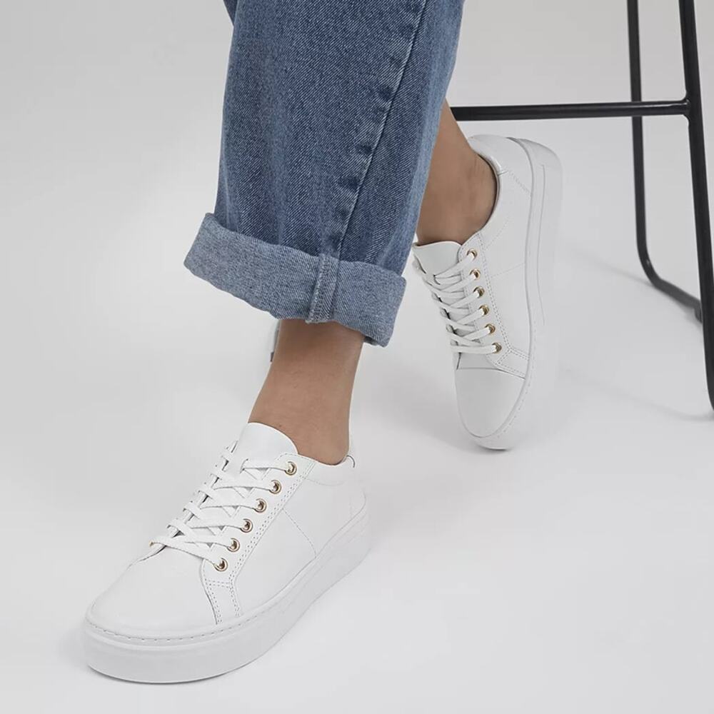 Vagabond Zoe Platform Sneakers White Size 9